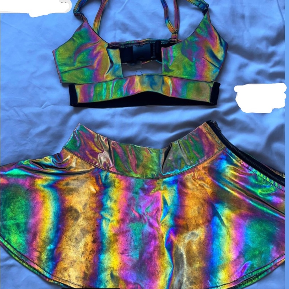 Two piece rainbow reflective set from IHEARTRAVES
